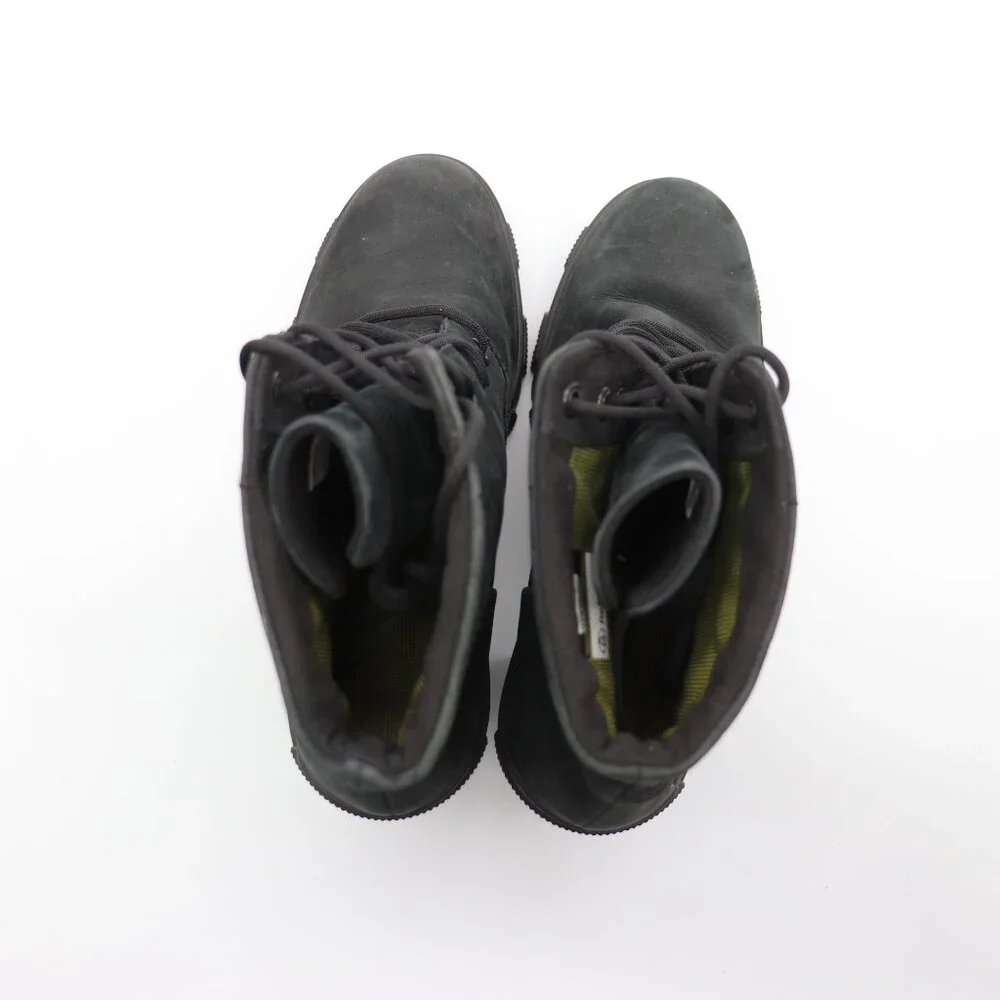 Timberland Lana Point 6 Inch Lace Up Black Nubuck Women's Size 8 Heeled Boots - Picture 9 of 11